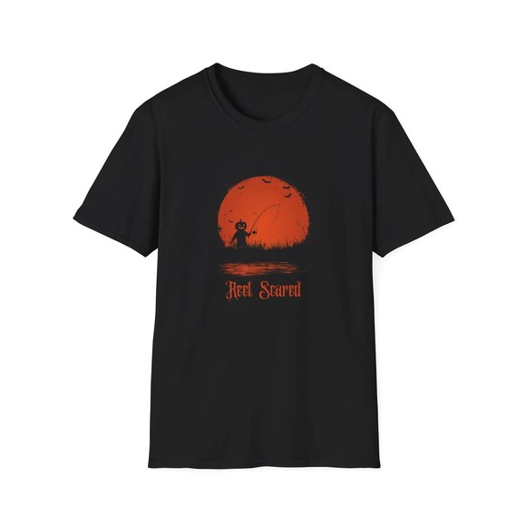 Tops - Reel Scared Halloween Themed Fishing Unisex T-Shirt
